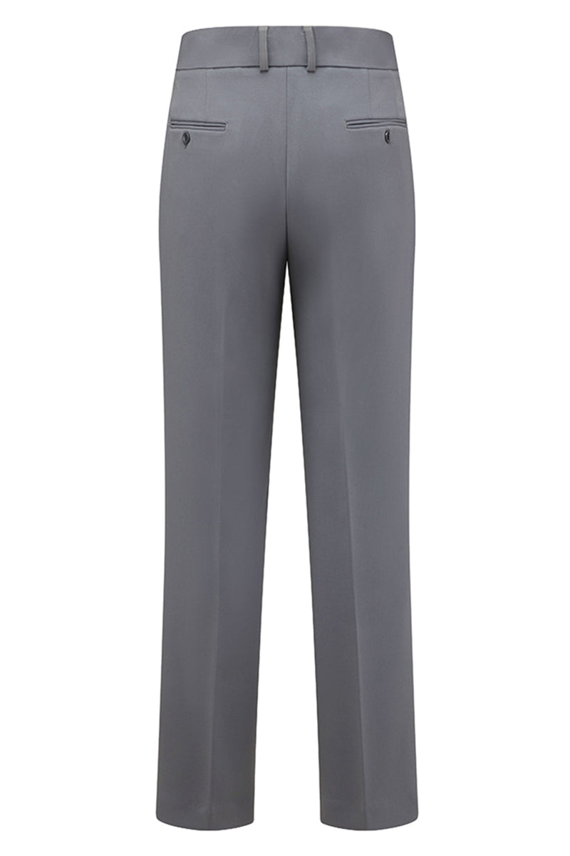 Laden Sie das Bild in den Galerie-Viewer, Graue Slim Fit Schal Revers Zweiteilige Herrenanzüge