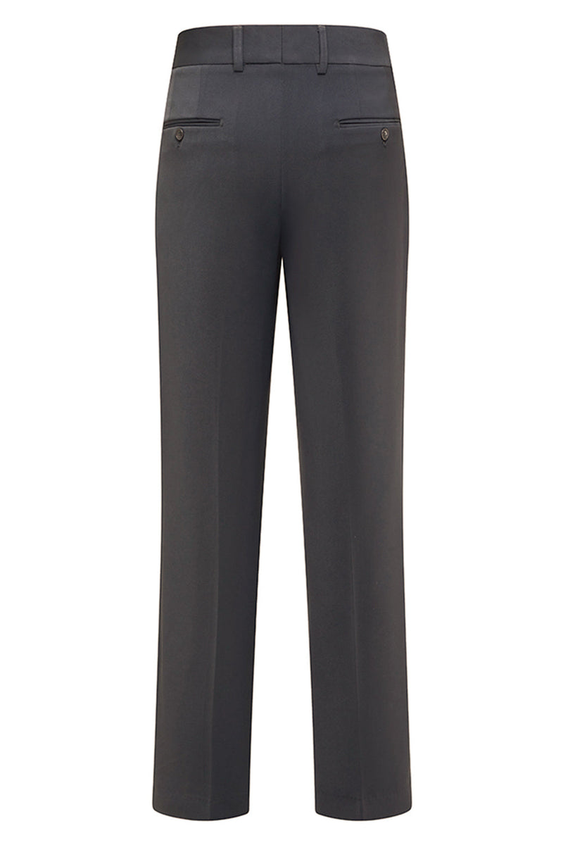 Laden Sie das Bild in den Galerie-Viewer, 3-teilige Graue Herrenanzüge mit Knotenrevers