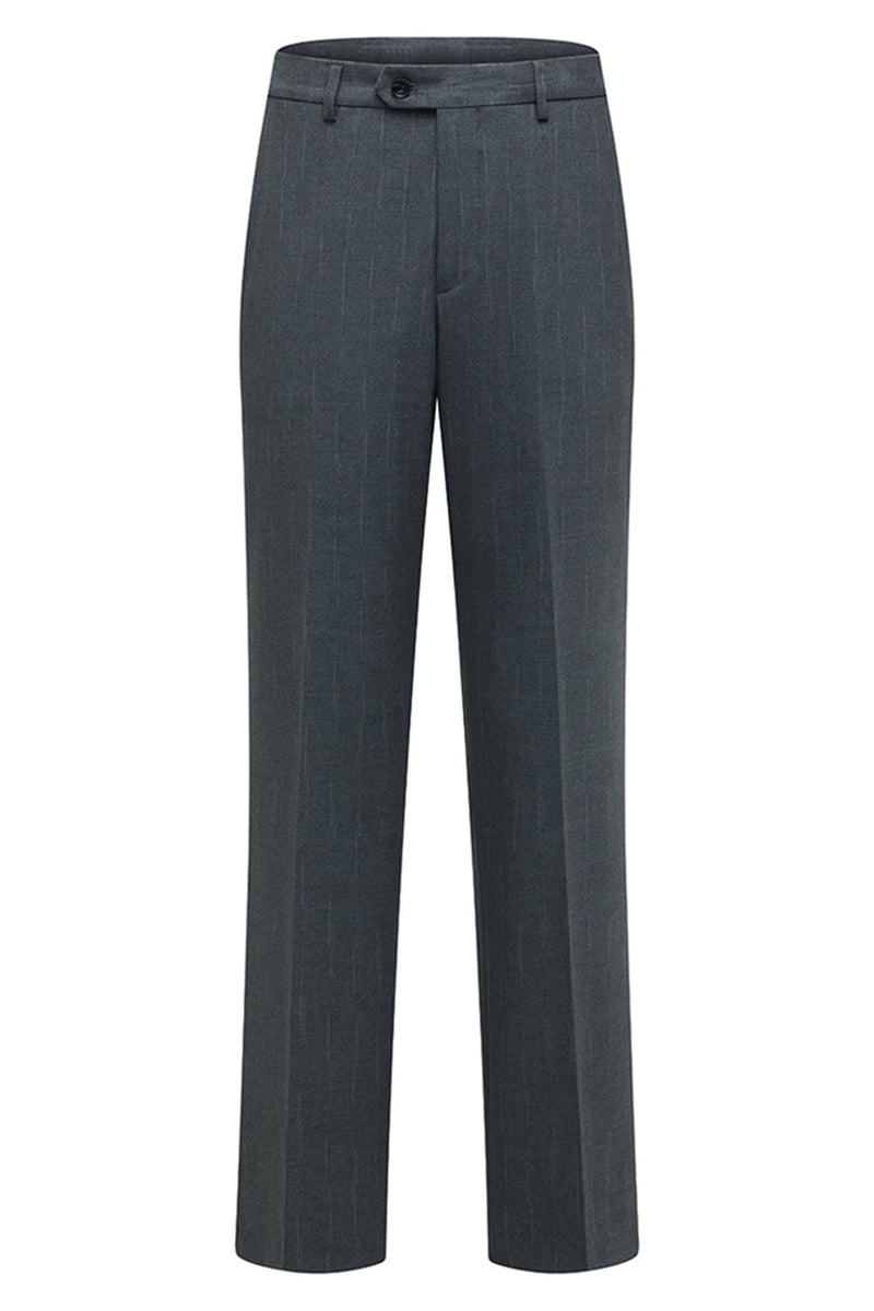 Laden Sie das Bild in den Galerie-Viewer, Dreiteilige Herrenanzüge mit Einreihiger Grauer Notchel