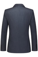 Laden Sie das Bild in den Galerie-Viewer, Grau Dreiteilige Herrenanzüge mit Gestreiftem Revers