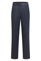 Laden Sie das Bild in den Galerie-Viewer, Grau Dreiteilige Herrenanzüge mit Gestreiftem Revers