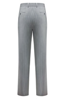 Laden Sie das Bild in den Galerie-Viewer, Herrenanzüge mit gestreiftem hellgrauem Revers