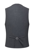 Laden Sie das Bild in den Galerie-Viewer, Slim Fit Peak Revers Herren 3-teilige Graue Anzüge