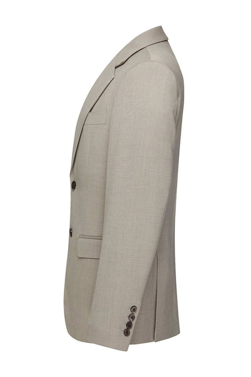 Laden Sie das Bild in den Galerie-Viewer, Khaki-Notched Revers 3-teilige Herrenanzüge