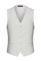 Laden Sie das Bild in den Galerie-Viewer, Khaki-Notched Revers 3-teilige Herrenanzüge