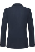 Laden Sie das Bild in den Galerie-Viewer, Marineblaue 3-teilige Slim Fit Herrenanzüge mit genottem Revers