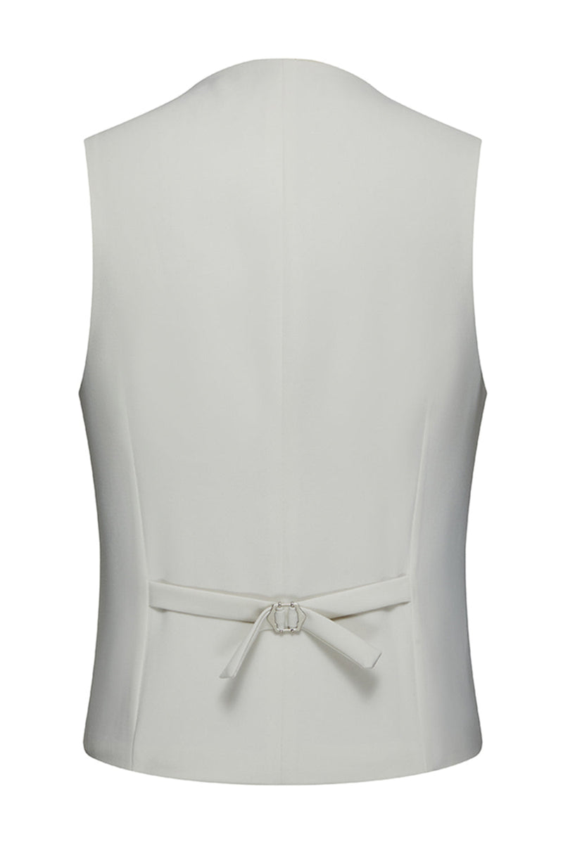 Laden Sie das Bild in den Galerie-Viewer, Marineblaue 3-teilige Slim Fit Herrenanzüge mit genottem Revers