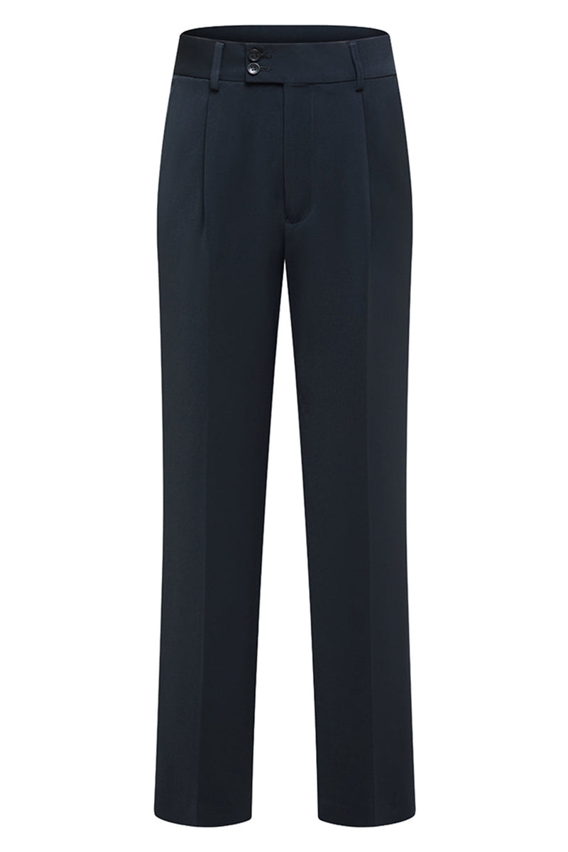 Laden Sie das Bild in den Galerie-Viewer, Marineblaue 3-teilige Slim Fit Herrenanzüge mit genottem Revers