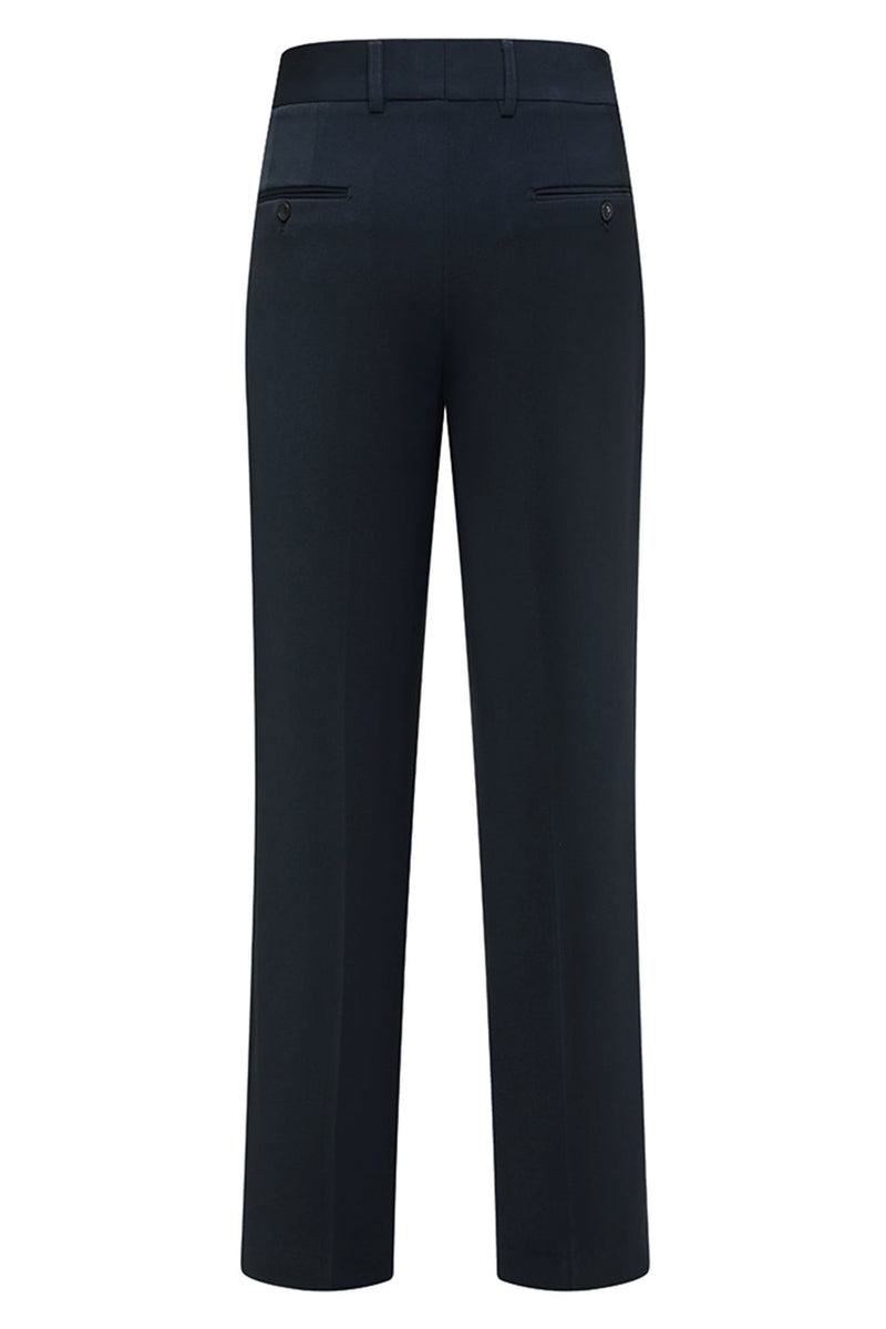 Laden Sie das Bild in den Galerie-Viewer, Marineblaue 3-teilige Slim Fit Herrenanzüge mit genottem Revers