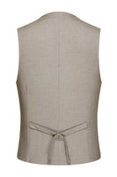 Laden Sie das Bild in den Galerie-Viewer, Herren Dark Khaki Peak Revers 3-teilige Anzüge