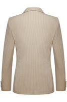 Laden Sie das Bild in den Galerie-Viewer, Khaki Gekerbter Ein-Knopf Herrenanzug mit Revers