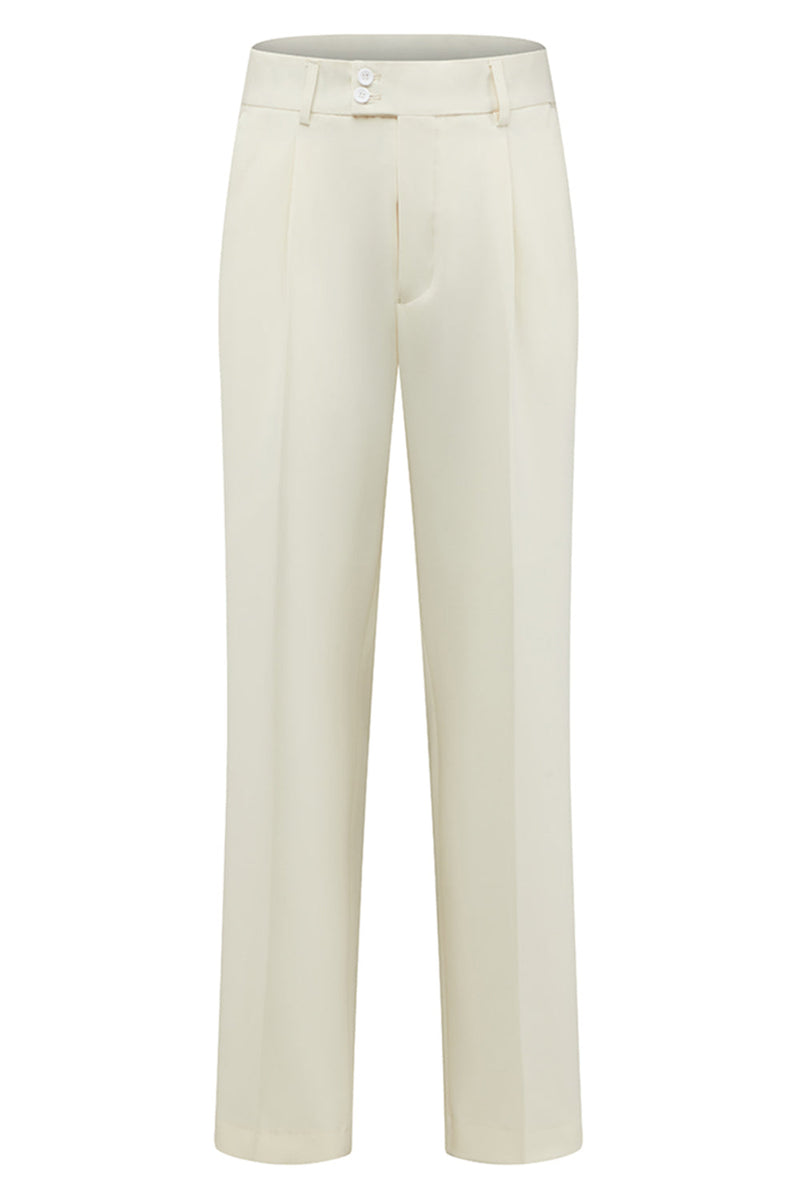 Laden Sie das Bild in den Galerie-Viewer, Khaki Gekerbter Ein-Knopf Herrenanzug mit Revers