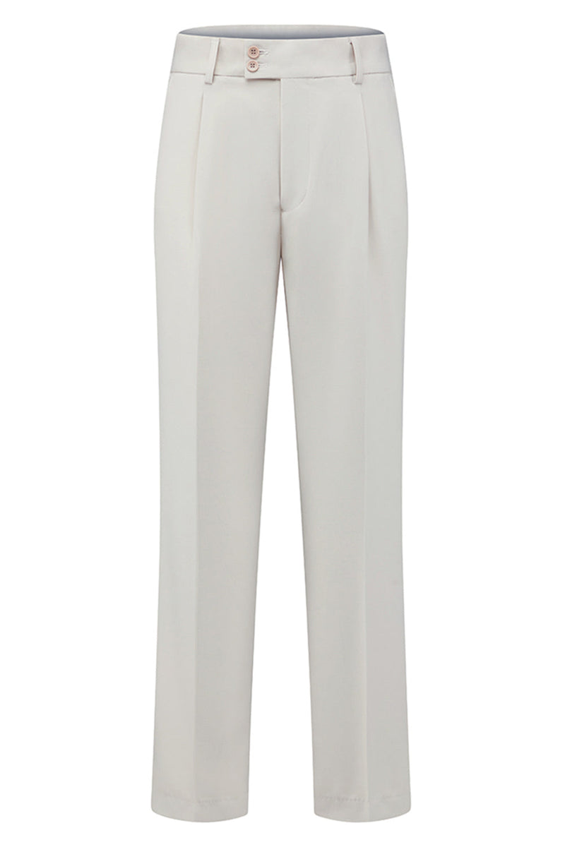 Laden Sie das Bild in den Galerie-Viewer, Herren 2-teilige Festanzüge mit khakifarbenem Revers