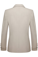 Laden Sie das Bild in den Galerie-Viewer, 2-teilige Khaki Peak Revers Slim Fit Herrenanzüge