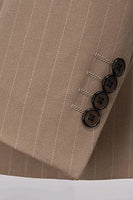 Laden Sie das Bild in den Galerie-Viewer, Zweiteilige Zweireihige Khaki Herrenanzüge