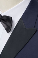 Laden Sie das Bild in den Galerie-Viewer, Marine Peak Revers Slim Fit Zweiteilige Herrenanzüge