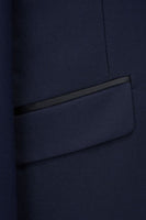 Laden Sie das Bild in den Galerie-Viewer, Marine Peak Revers Slim Fit Zweiteilige Herrenanzüge