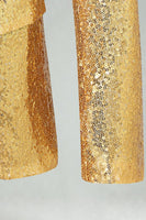 Laden Sie das Bild in den Galerie-Viewer, Glitzernder Gold Peak Revers Herrenabschlussball Blazer