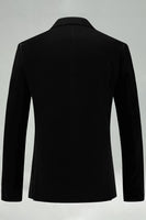 Laden Sie das Bild in den Galerie-Viewer, Schwarzer Samt Revers Blazer