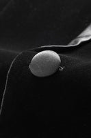 Laden Sie das Bild in den Galerie-Viewer, Schwarzer Samt Revers Blazer