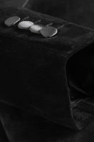 Laden Sie das Bild in den Galerie-Viewer, Schwarzer Samt Revers Blazer