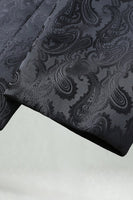 Laden Sie das Bild in den Galerie-Viewer, Schwarzer Schal mit Revers und Einzelschnalle Herren Abschlussball-Blazer