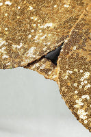 Laden Sie das Bild in den Galerie-Viewer, Glitzernder Goldener Schal mit Revers und Einzelschnalle Herren Abschlussball-Blazer