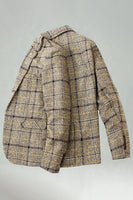 Laden Sie das Bild in den Galerie-Viewer, Karierter Revers Marine Herren Ball Blazer