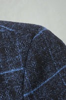 Laden Sie das Bild in den Galerie-Viewer, Karierter Revers Marine Herren Ball Blazer