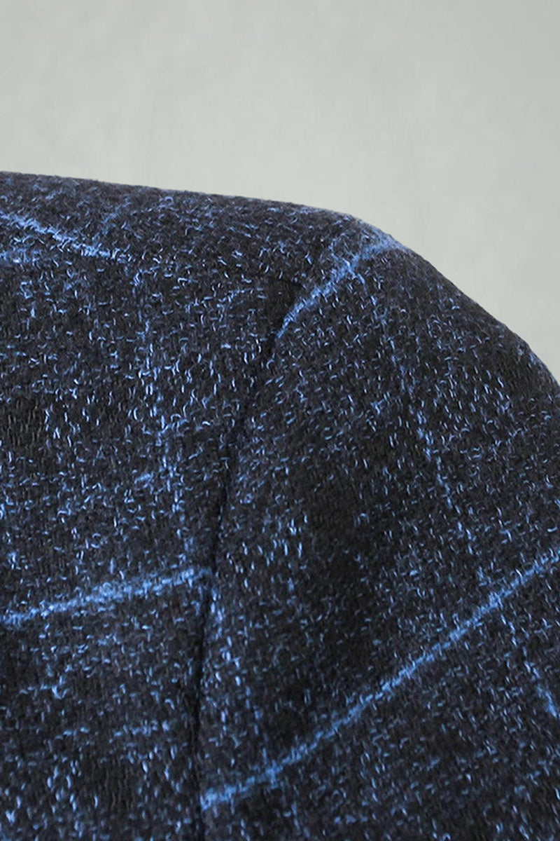 Laden Sie das Bild in den Galerie-Viewer, Karierter Revers Marine Herren Ball Blazer