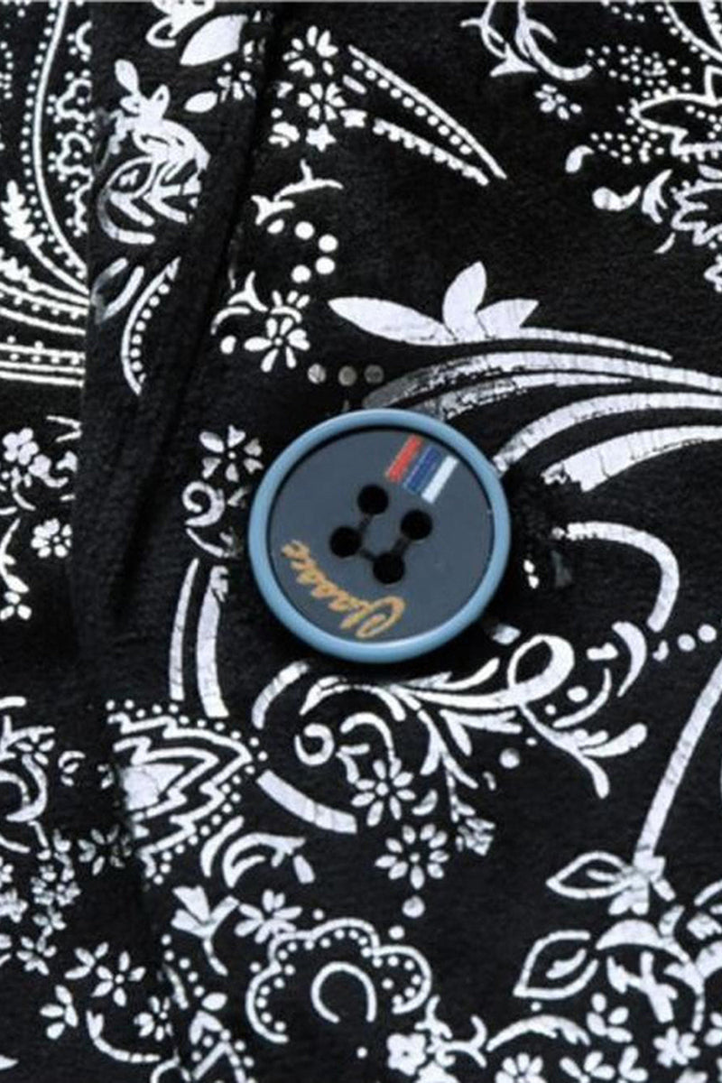 Laden Sie das Bild in den Galerie-Viewer, Silberner Jacquard Herrenabschlussball-Blazer mit geschnittenem Revers