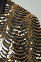 Laden Sie das Bild in den Galerie-Viewer, Glitzernde Goldene Revers 2-teilige Herrenabschlussballanzüge