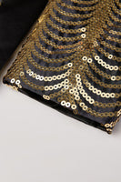 Laden Sie das Bild in den Galerie-Viewer, Glitzernde Goldene Revers 2-teilige Herrenabschlussballanzüge