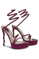 Laden Sie das Bild in den Galerie-Viewer, Glitzernde Schwarze Goldene Plateau Stilettos Hohe Absätze mit Strasssteinen