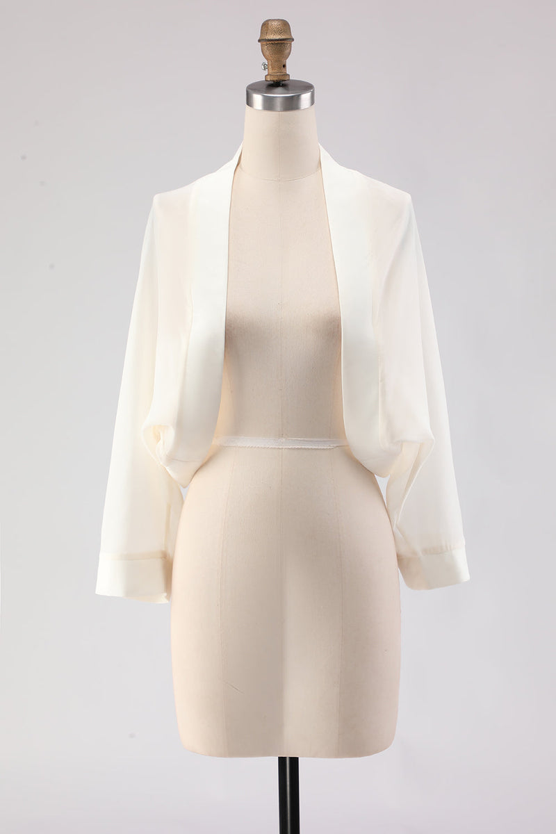 Laden Sie das Bild in den Galerie-Viewer, Weiße Offene Kurze Chiffon Schal Umwicklungen