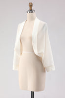 Laden Sie das Bild in den Galerie-Viewer, Weiße Offene Kurze Chiffon Schal Umwicklungen