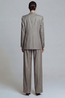 Zweiteilige zweiteilige Arbeitsanzüge mit grauem Spitzrevers