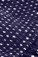 Laden Sie das Bild in den Galerie-Viewer, Halter Polka Dots Hellblaues A-Linie Kleid der 1950er Jahre