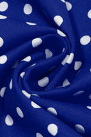 Laden Sie das Bild in den Galerie-Viewer, Rundhals mit Punkten Schwarz A-Linie Kleid der 1950er Jahre