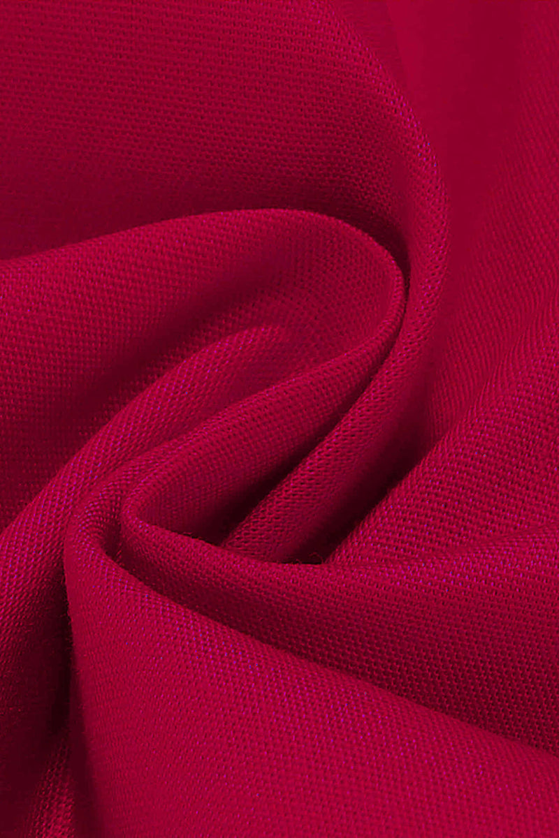 Laden Sie das Bild in den Galerie-Viewer, Eingeschnittenes Revers Blaues Einreihiges Kleid aus den 1950er Jahren