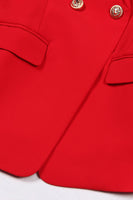 Laden Sie das Bild in den Galerie-Viewer, Schwarzer Schal Laepl Doppelreihiger Damenblazer