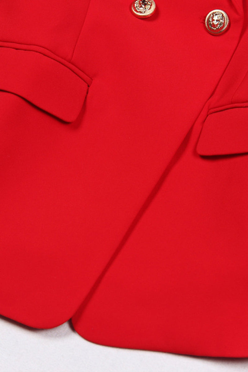 Laden Sie das Bild in den Galerie-Viewer, Schwarzer Schal Laepl Doppelreihiger Damenblazer