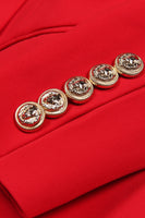 Laden Sie das Bild in den Galerie-Viewer, Schwarzer Schal Laepl Doppelreihiger Damenblazer