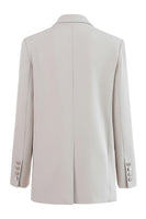 Laden Sie das Bild in den Galerie-Viewer, Schwarzer Peak Revers Einknopf Satinblazer