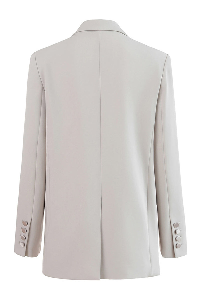 Laden Sie das Bild in den Galerie-Viewer, Schwarzer Peak Revers Einknopf Satinblazer