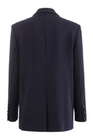 Laden Sie das Bild in den Galerie-Viewer, Schwarzer Peak Revers Einknopf Satinblazer