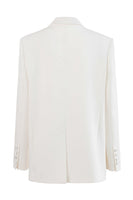 Laden Sie das Bild in den Galerie-Viewer, Schwarzer Peak Revers Einknopf Satinblazer