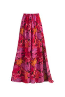 Laden Sie das Bild in den Galerie-Viewer, Rote Spaghetti-Träger Zweiteiliger Badeanzug mit Strandkleid