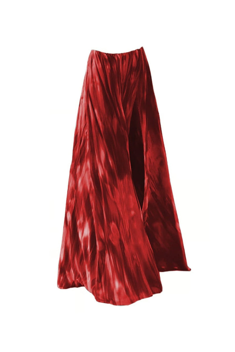 Laden Sie das Bild in den Galerie-Viewer, Rote Spaghetti-Träger Zweiteiliger Badeanzug mit Strandkleid