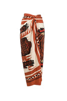 Laden Sie das Bild in den Galerie-Viewer, 3-teiliger Orange Badeanzug mit einteiligen Schultern und Strandkleid